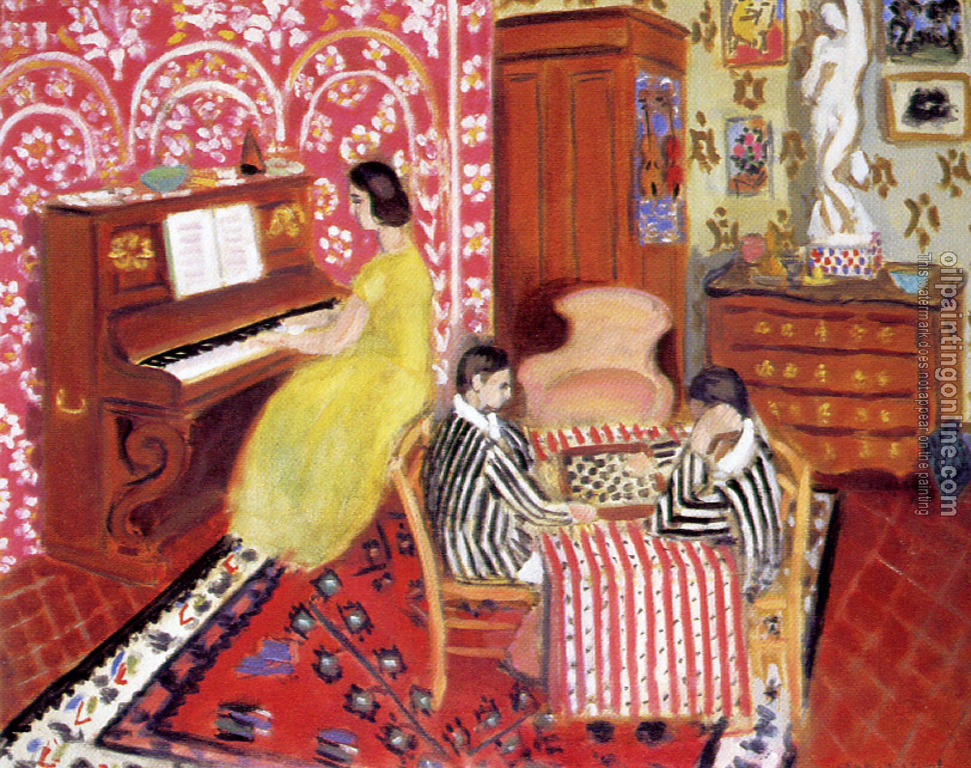 Matisse, Henri Emile Benoit - pianist and checker players